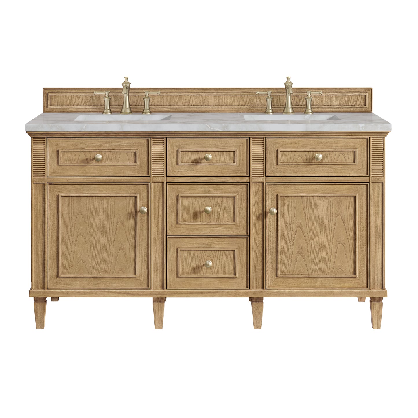 James Martin Lorelai 60" Double Vanity with 3 CM Countertop & FreePower Wireless Charger