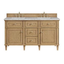 James Martin Lorelai 60" Double Vanity with 3 CM Countertop & FreePower Wireless Charger