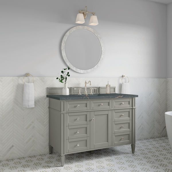 James Martin Brittany 48" Single Vanity with 3 CM Countertop & FreePower Wireless Charger