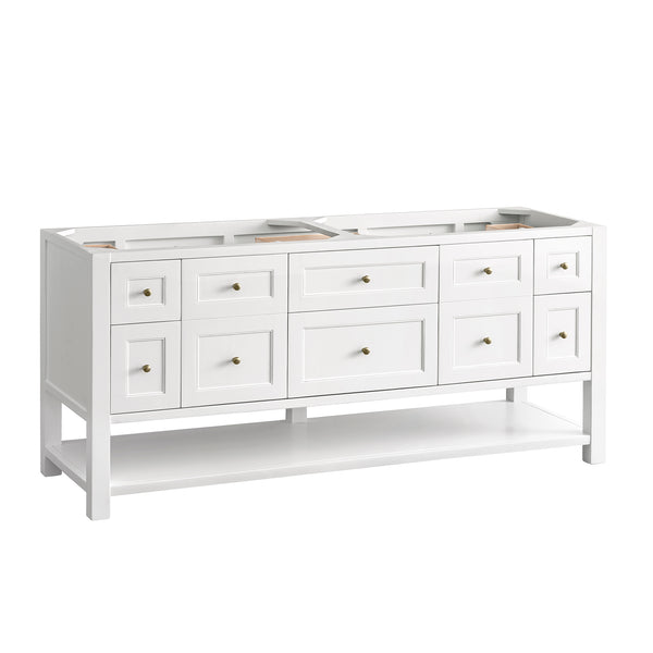 James Martin Breckenridge 72" Double Vanity w/ 3 CM Countertop