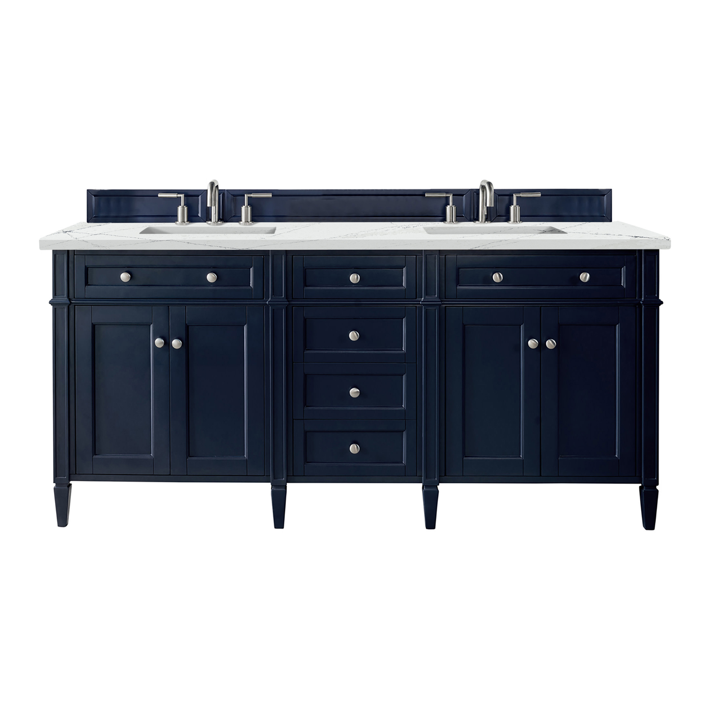 James Martin Brittany 72" Double Vanity with 3 CM Countertop