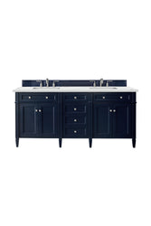 James Martin Brittany 72" Double Vanity with 3 CM Countertop & FreePower Wireless Charger