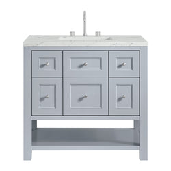 James Martin Breckenridge 36" Single Vanity w/ 3CM Countertop