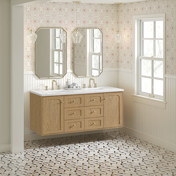 James Martin Laurent 60" Double Vanity with 3 CM Countertop