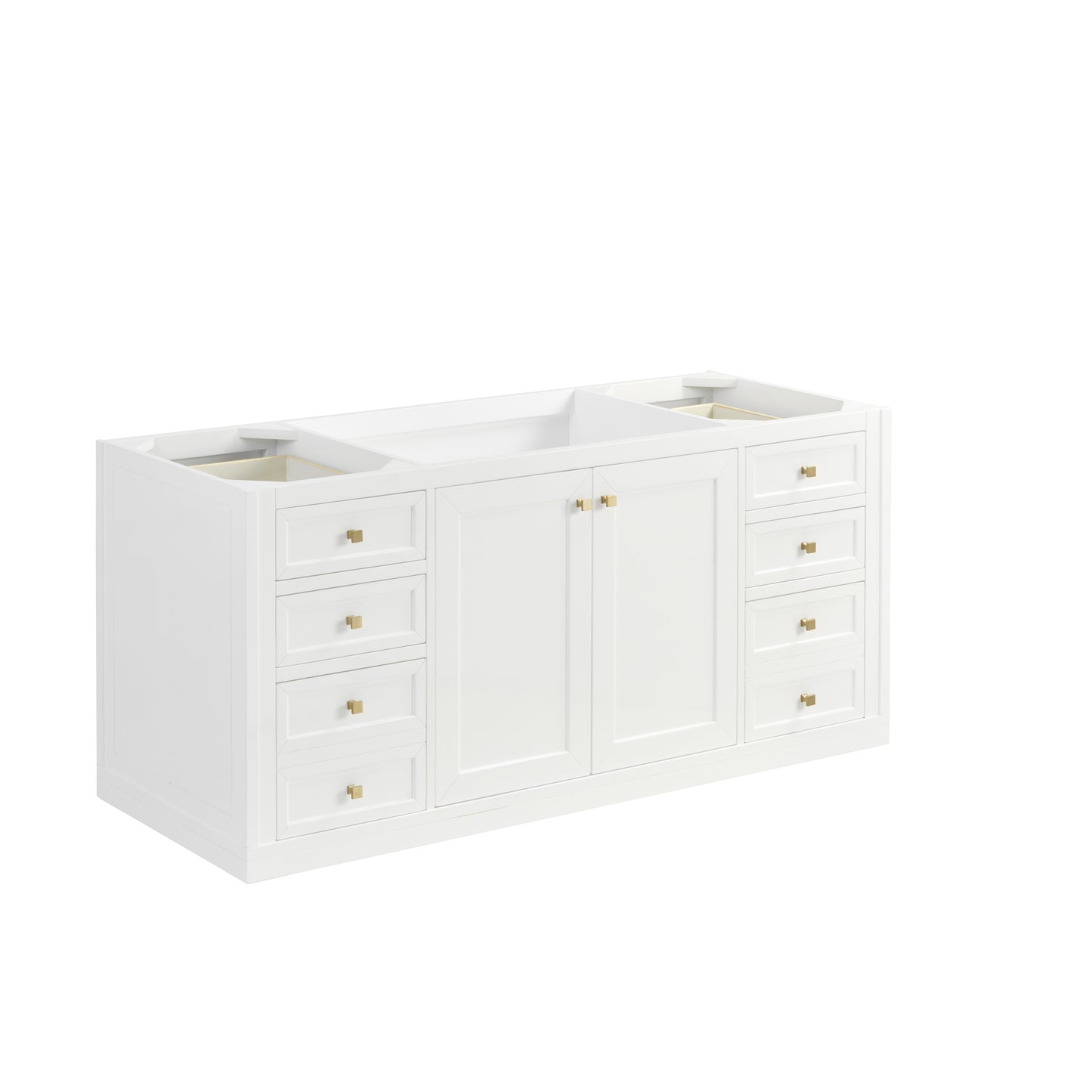 James Martin Chicago 60" Single Vanity with Single Hole 3CM White Zeus Silestone Top & Backsplash