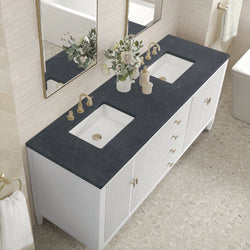James Martin Myrrin 72" Double Vanity with 3 CM Countertop