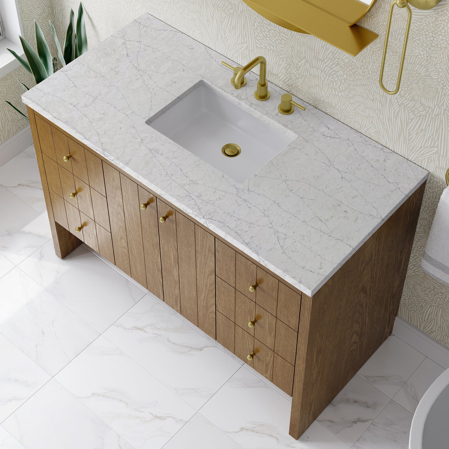 James Martin Hudson 48" Single Vanity with 3 CM Countertop