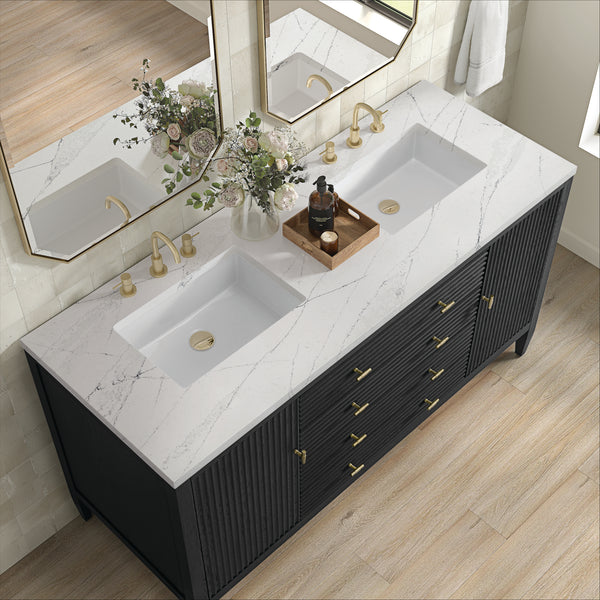 James Martin Myrrin 60" Double Vanity with 3 CM Countertop