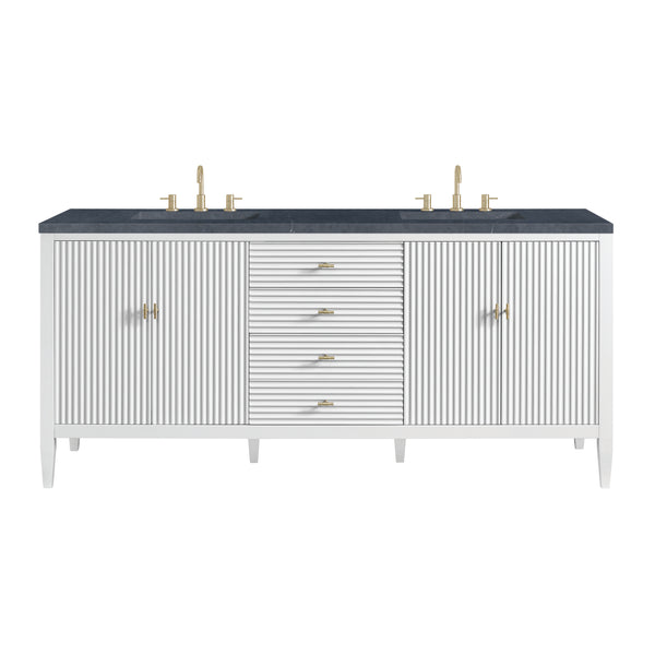 James Martin Myrrin 72" Double Vanity with 3 CM Countertop