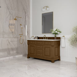 James Martin Brookfield 60" Single Vanity with 3CM Countertop & FreePower Wireless Charger