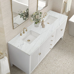 James Martin Myrrin 72" Double Vanity with 3 CM Countertop