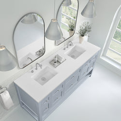 James Martin Breckenridge 72" Double Vanity w/ 3 CM Countertop