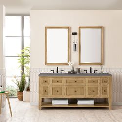 James Martin Breckenridge 72" Double Vanity, Light Natural Oak - Luxe Bathroom Vanities