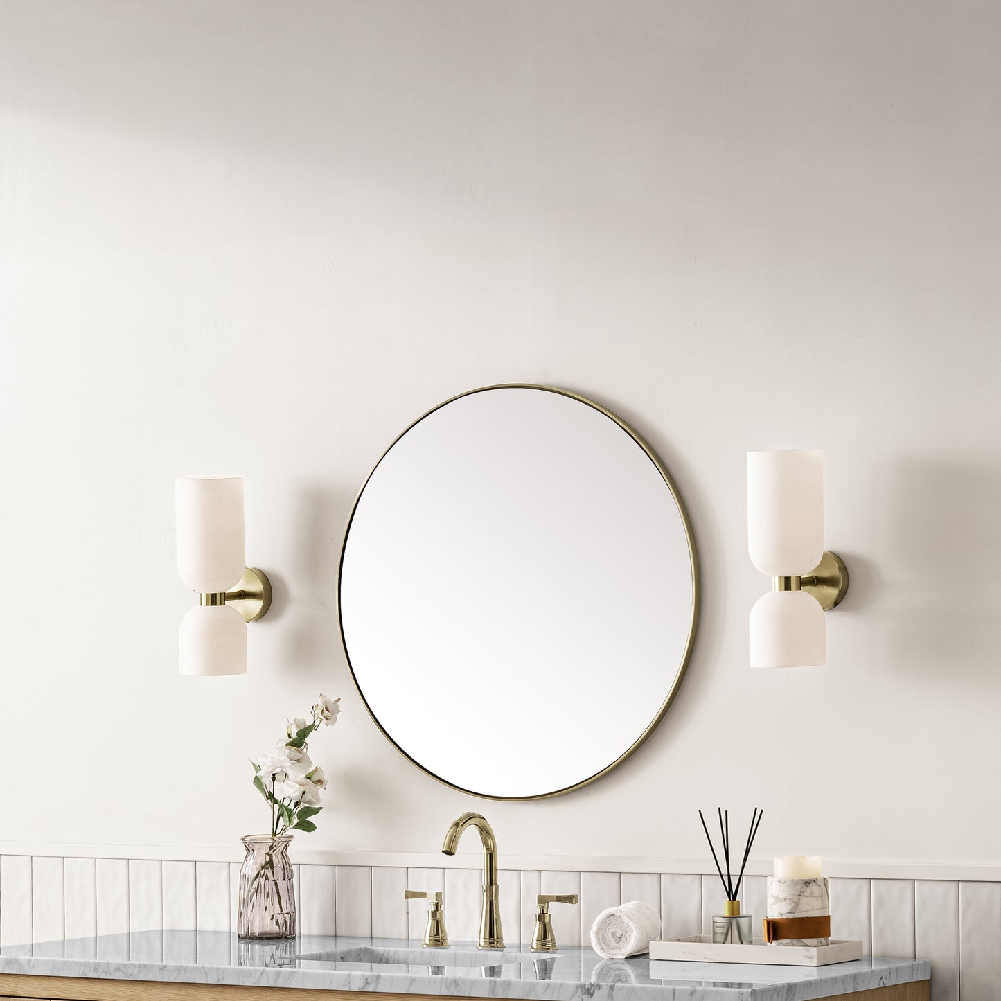 James Martin Rohe 30" Round Mirror - Luxe Bathroom Vanities