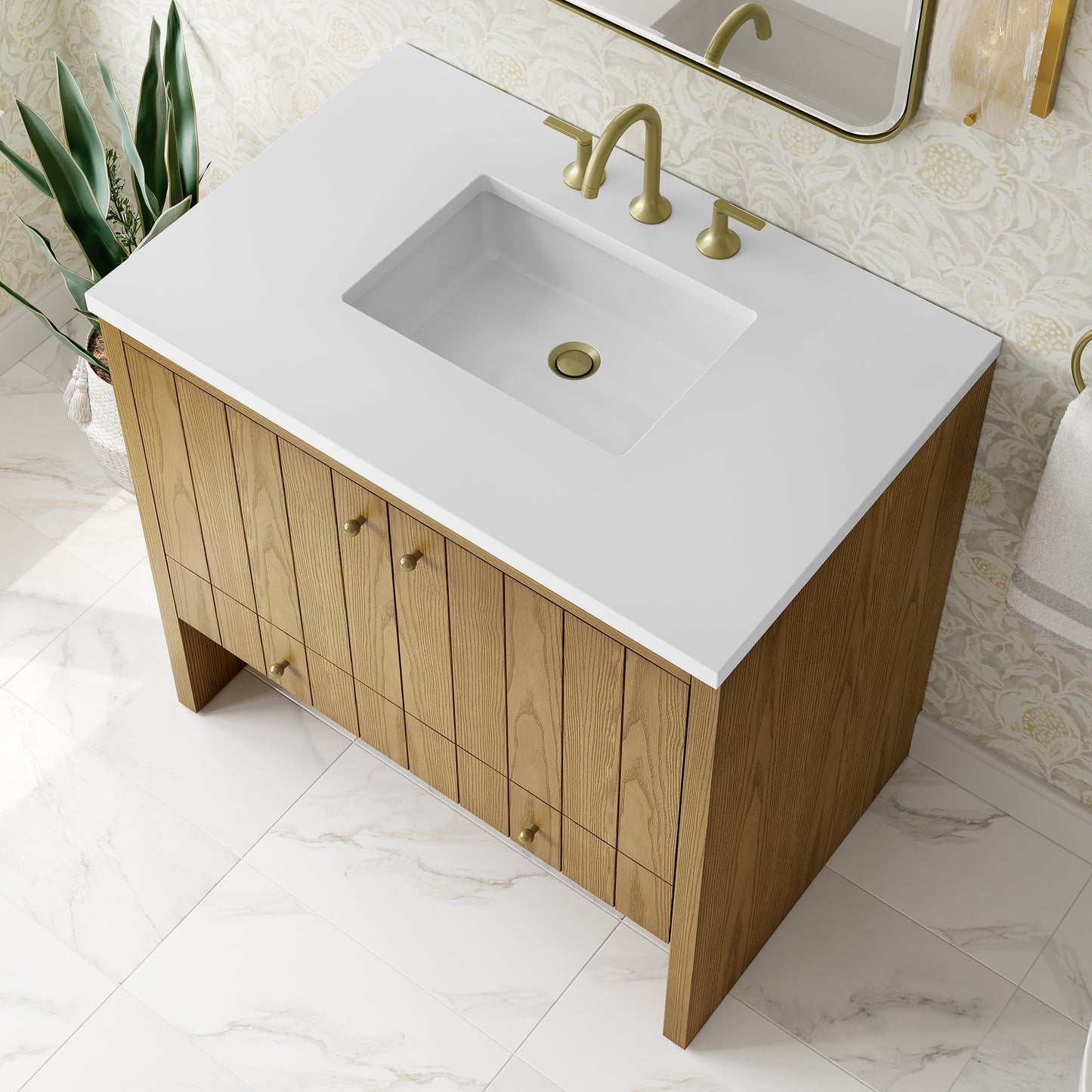 James Martin Hudson 36" Single Vanity with 3 CM Countertop