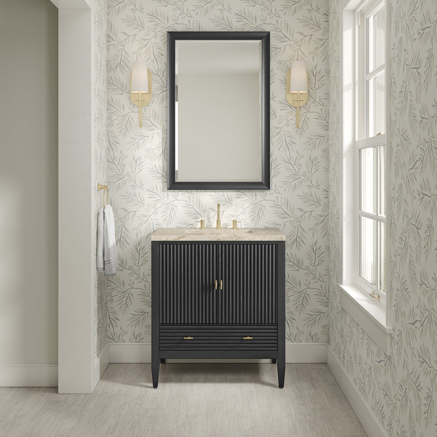 James Martin Myrrin 30" Single Vanity with 3 CM Countertop