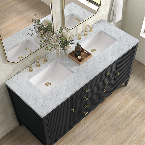 James Martin Myrrin 60" Double Vanity with 3 CM Countertop