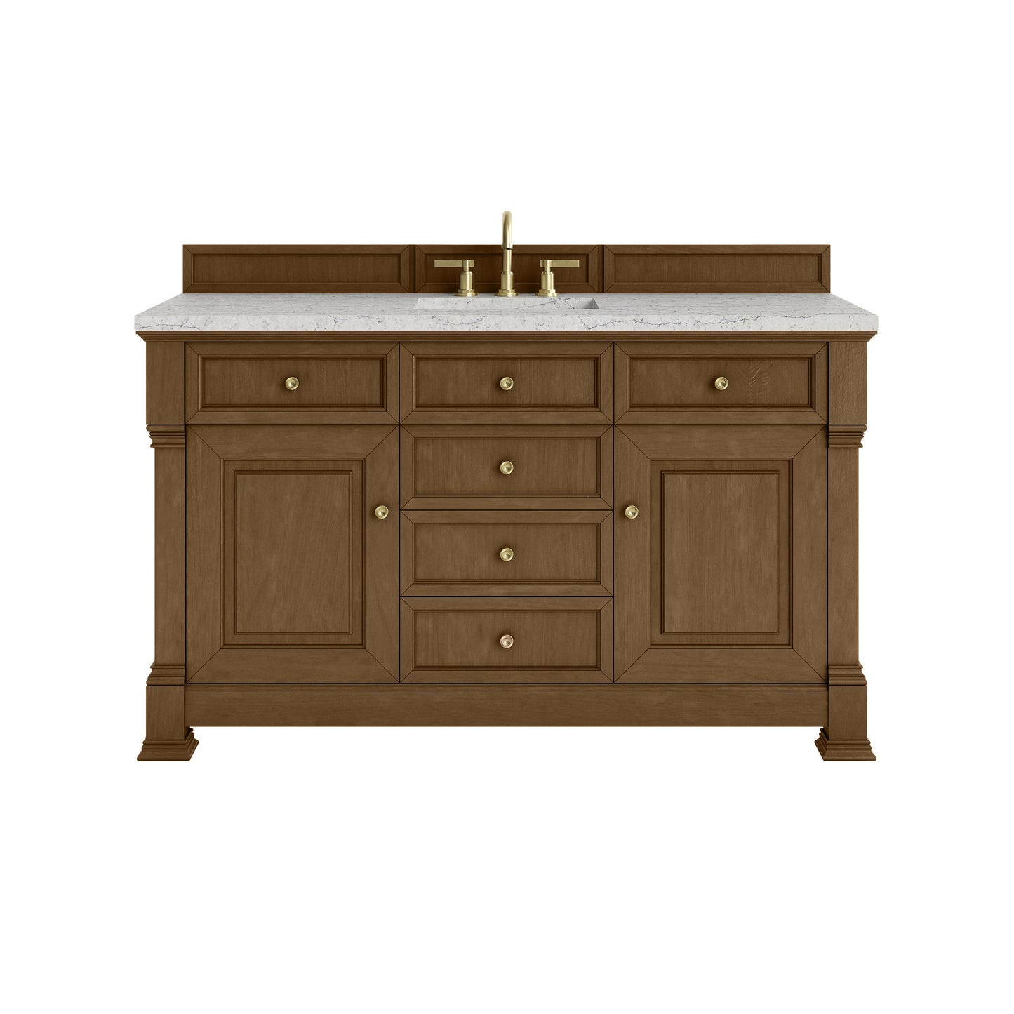 James Martin Brookfield 60" Single Vanity with 3CM Countertop & FreePower Wireless Charger