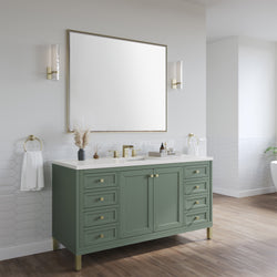James Martin Chicago 60" Single Vanity with 3 CM Countertop