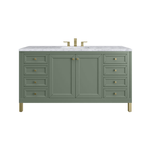 James Martin Chicago 60" Single Vanity with 3 CM Countertop