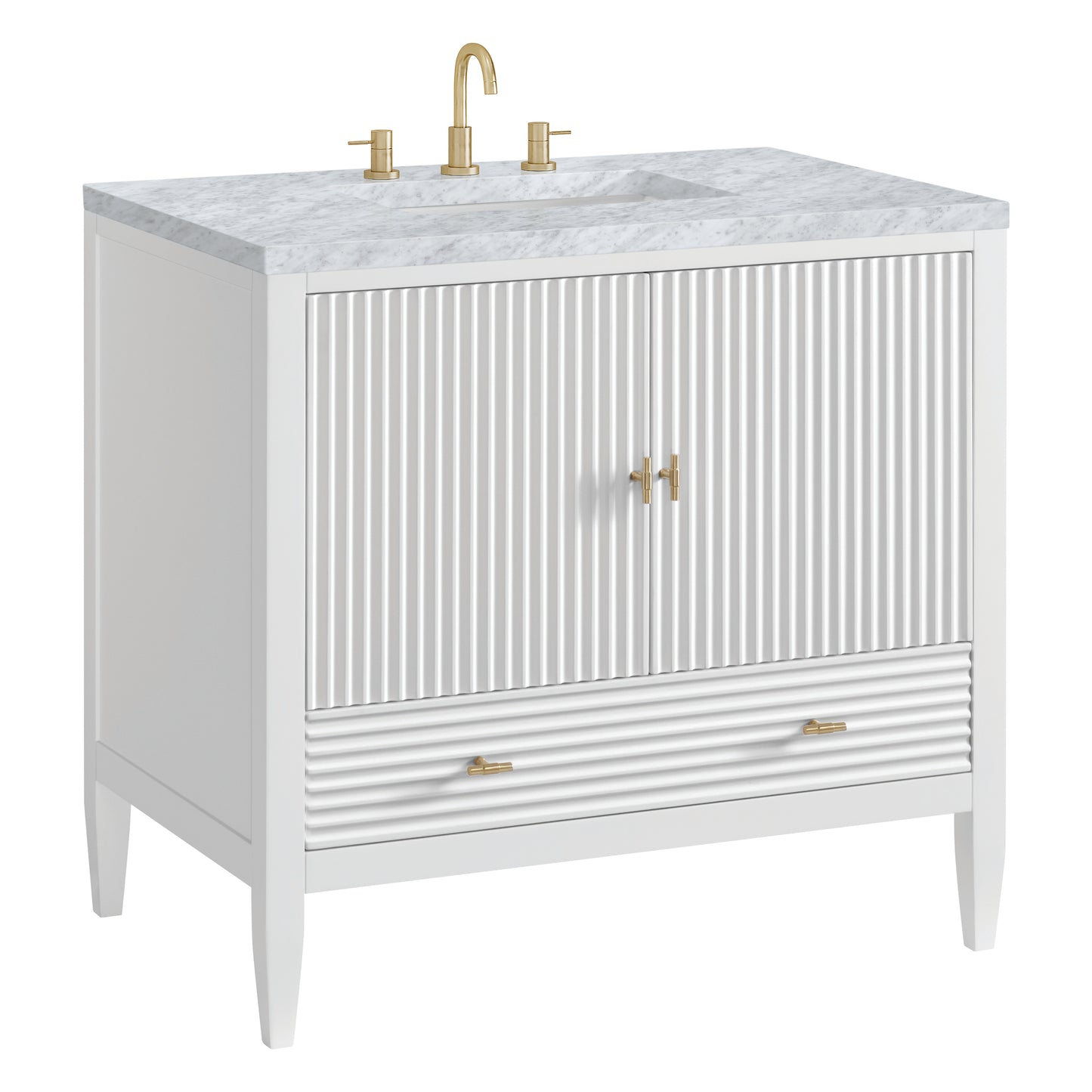 James Martin Myrrin 36" Single Vanity with 3 CM Countertop