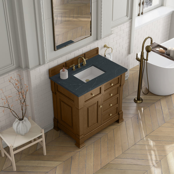 James Martin Brookfield 36" Single Vanity with 3 CM Countertop - Luxe Bathroom Vanities