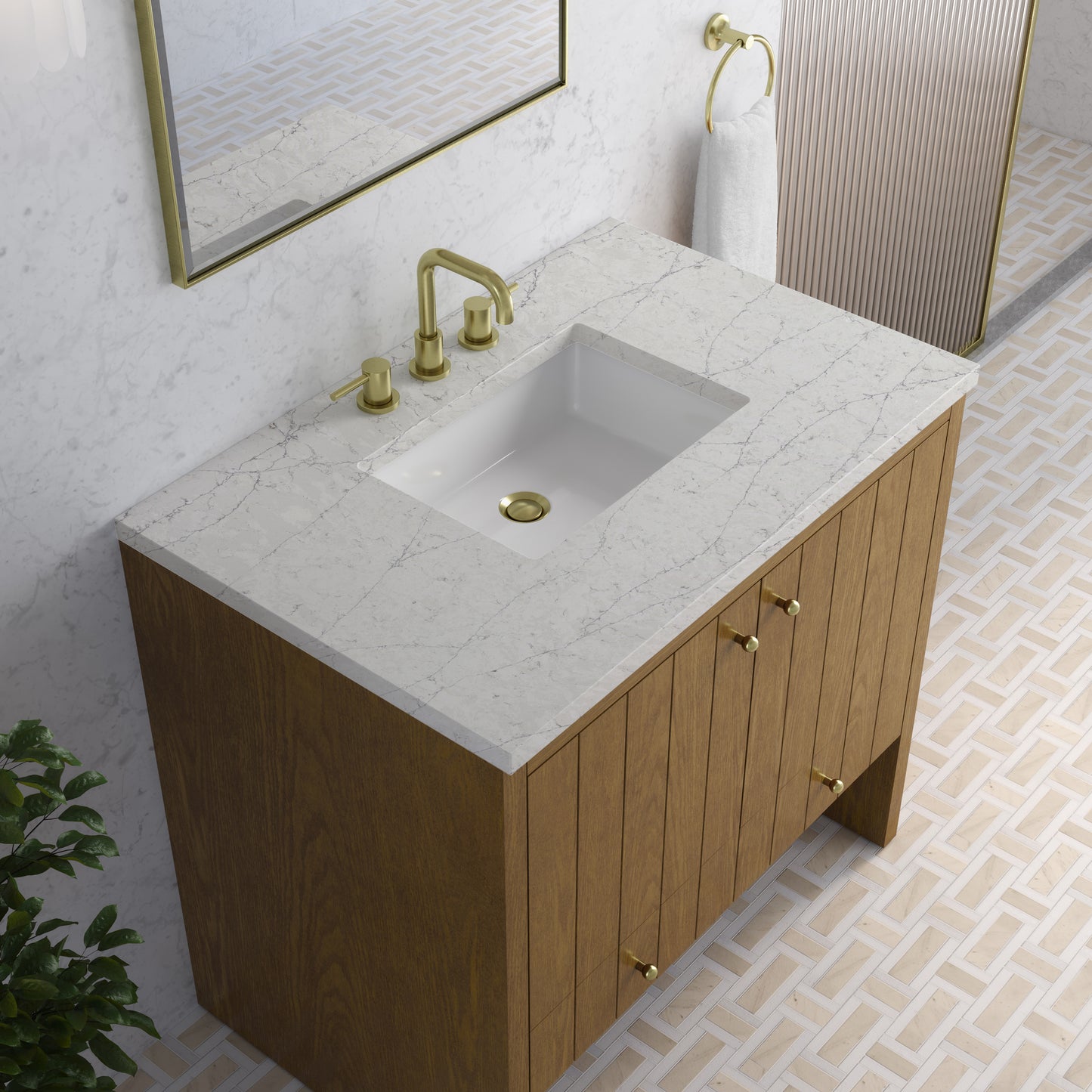 James Martin Hudson 36" Single Vanity with 3 CM Countertop