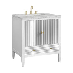 James Martin Myrrin 30" Single Vanity with 3 CM Countertop