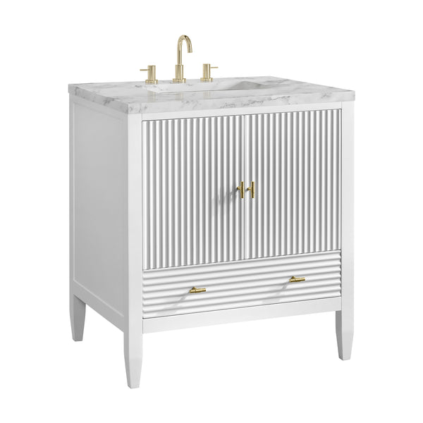 James Martin Myrrin 30" Single Vanity with 3 CM Countertop