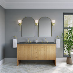James Martin Hudson 60" Double Vanity with 3 CM Countertop & FreePower Wireless Charger