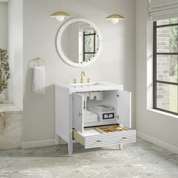 James Martin Myrrin 30" Single Vanity with 3 CM Countertop