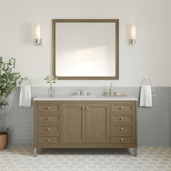 James Martin Chicago 60" Single Vanity with 3 CM Countertop