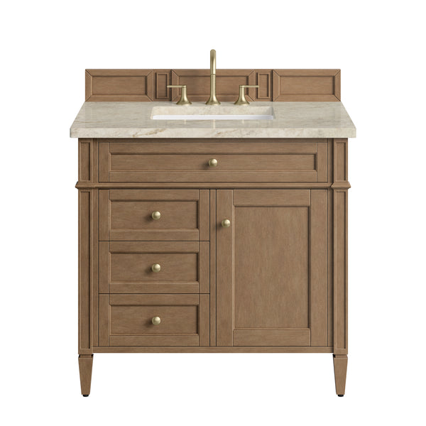 James Martin Brittany 36" Single Vanity with 3 Countertop