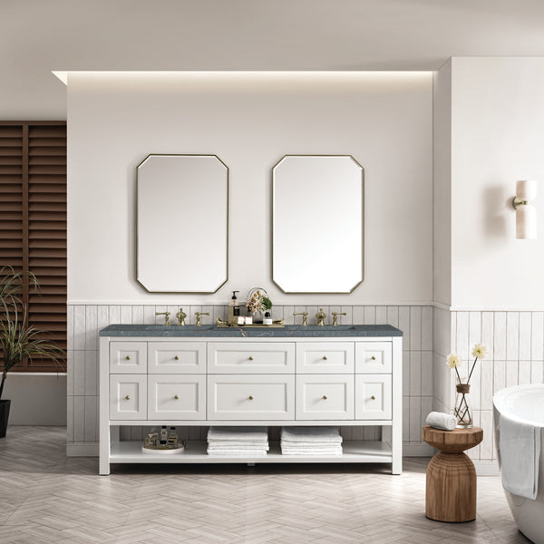 James Martin Breckenridge 72" Double Vanity w/ 3 CM Countertop
