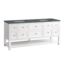 James Martin Breckenridge 72" Double Vanity w/ 3 CM Countertop
