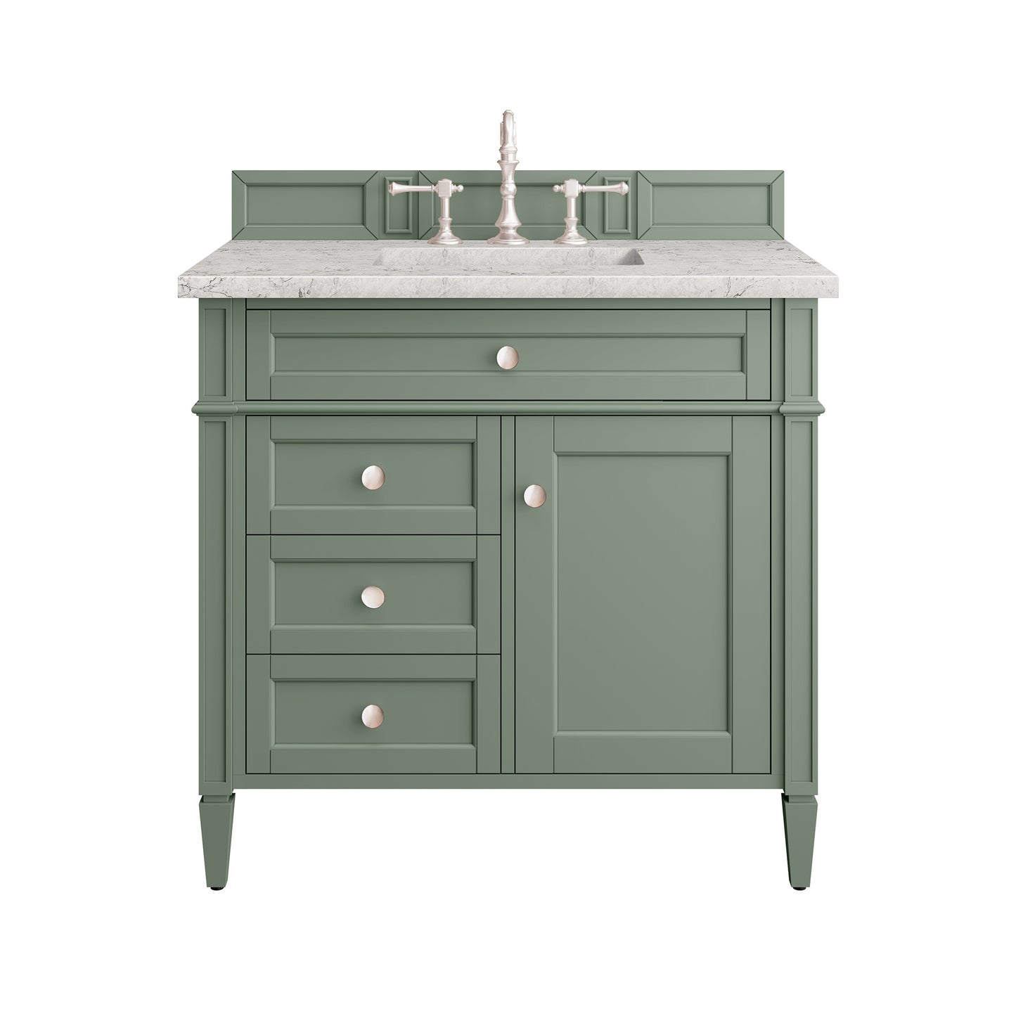 James Martin Brittany 36" Single Vanity with 3 Countertop