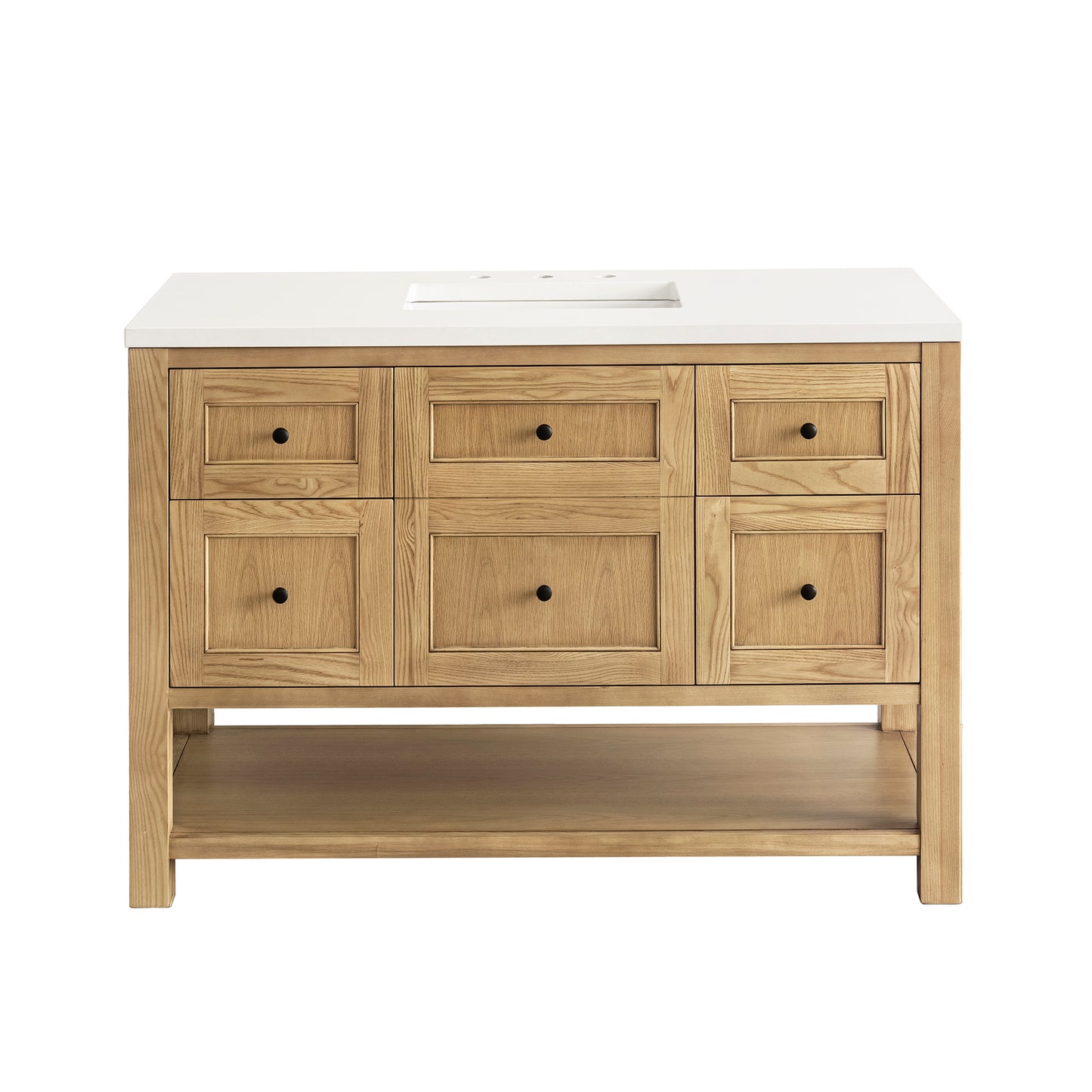 James Martin Breckenridge 48" Single Vanity, Light Natural Oak - Luxe Bathroom Vanities