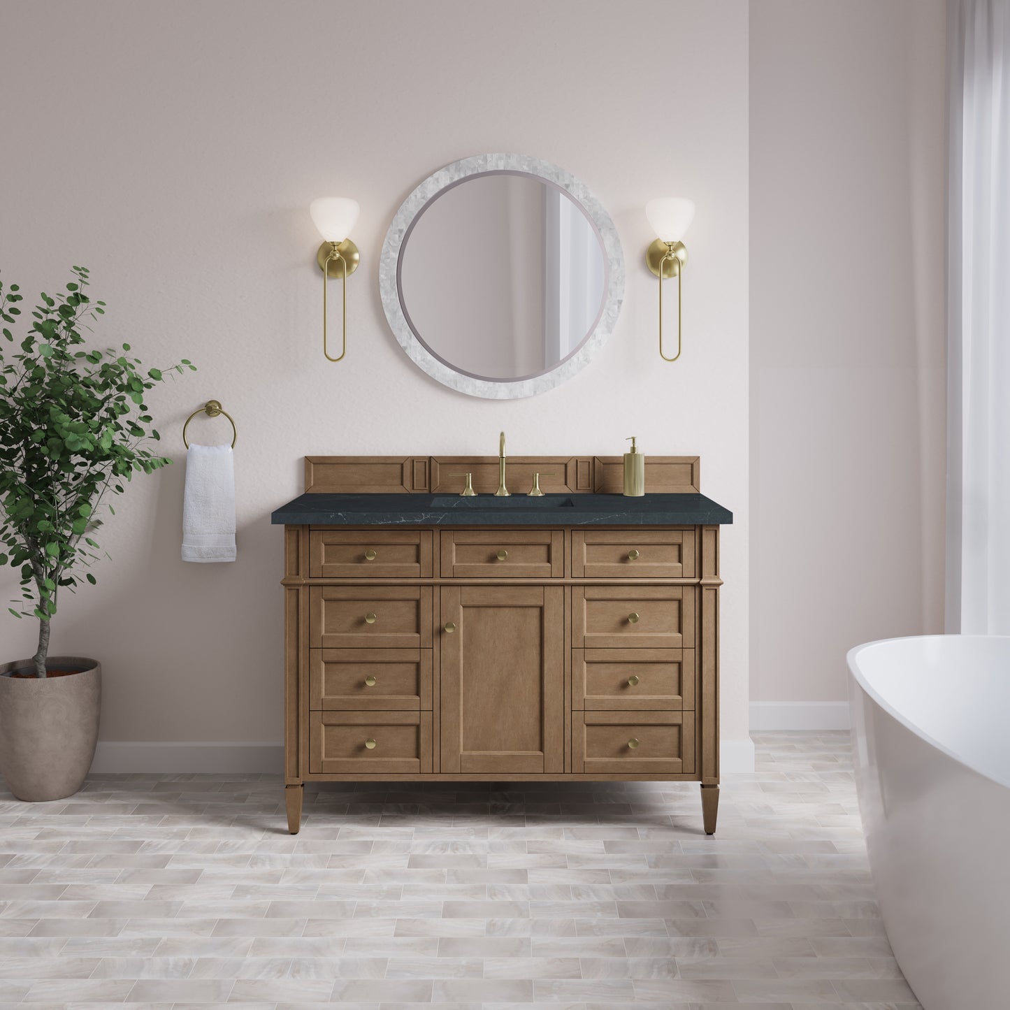 James Martin Brittany 48" Single Vanity with 3CM Top