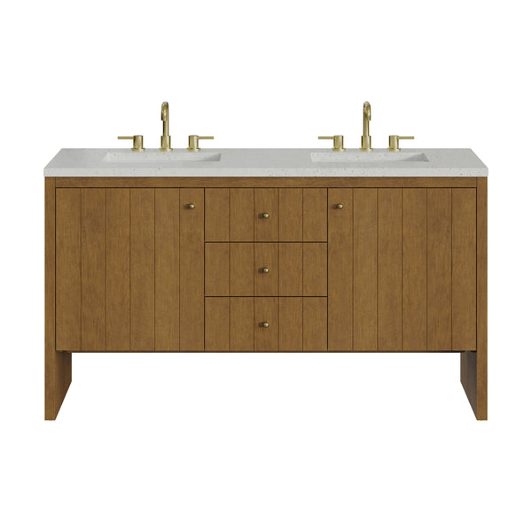 James Martin Hudson 60" Double Vanity with 3 CM Countertop