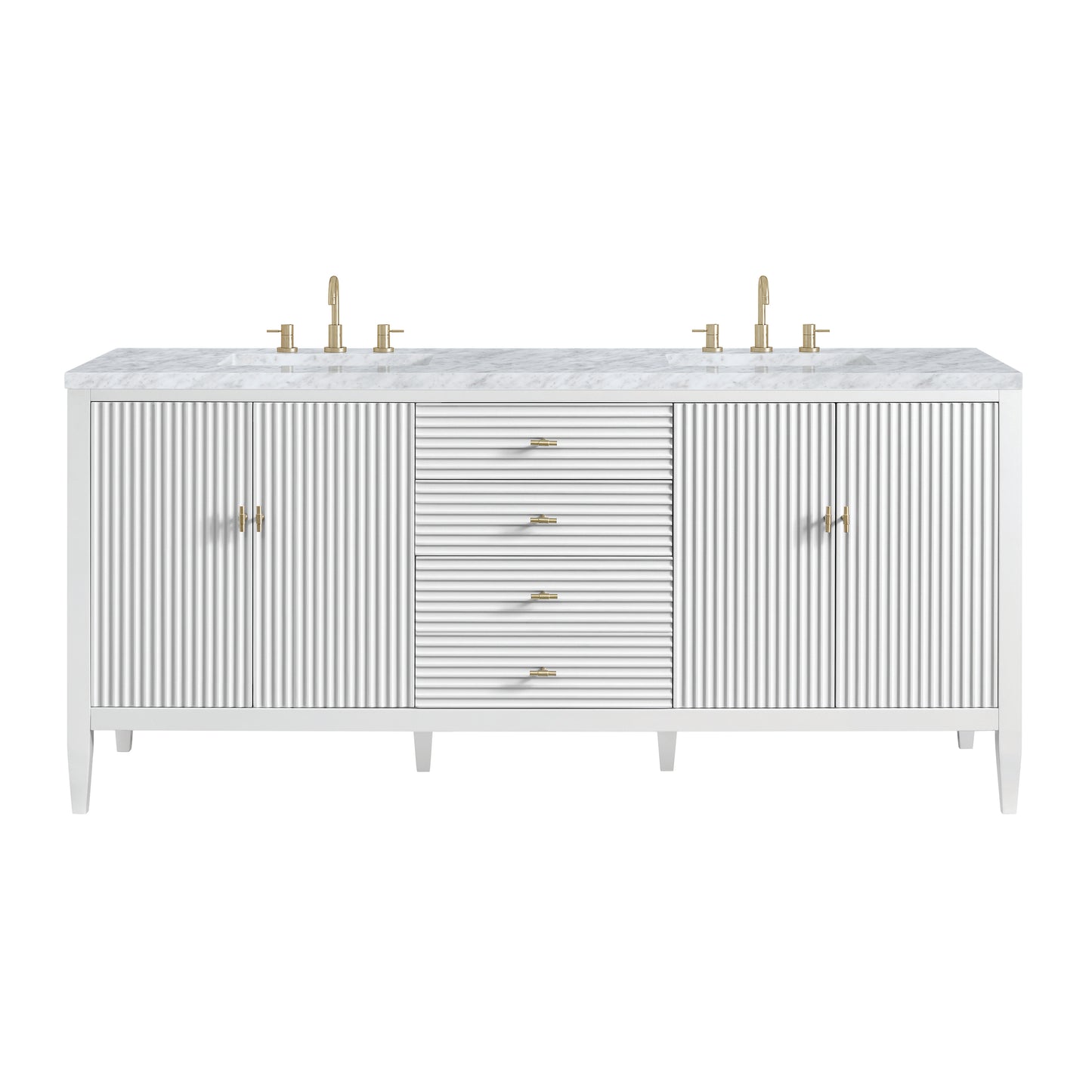 James Martin Myrrin 72" Double Vanity with 3 CM Countertop