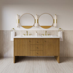 James Martin Hudson 60" Double Vanity with 3 CM Countertop
