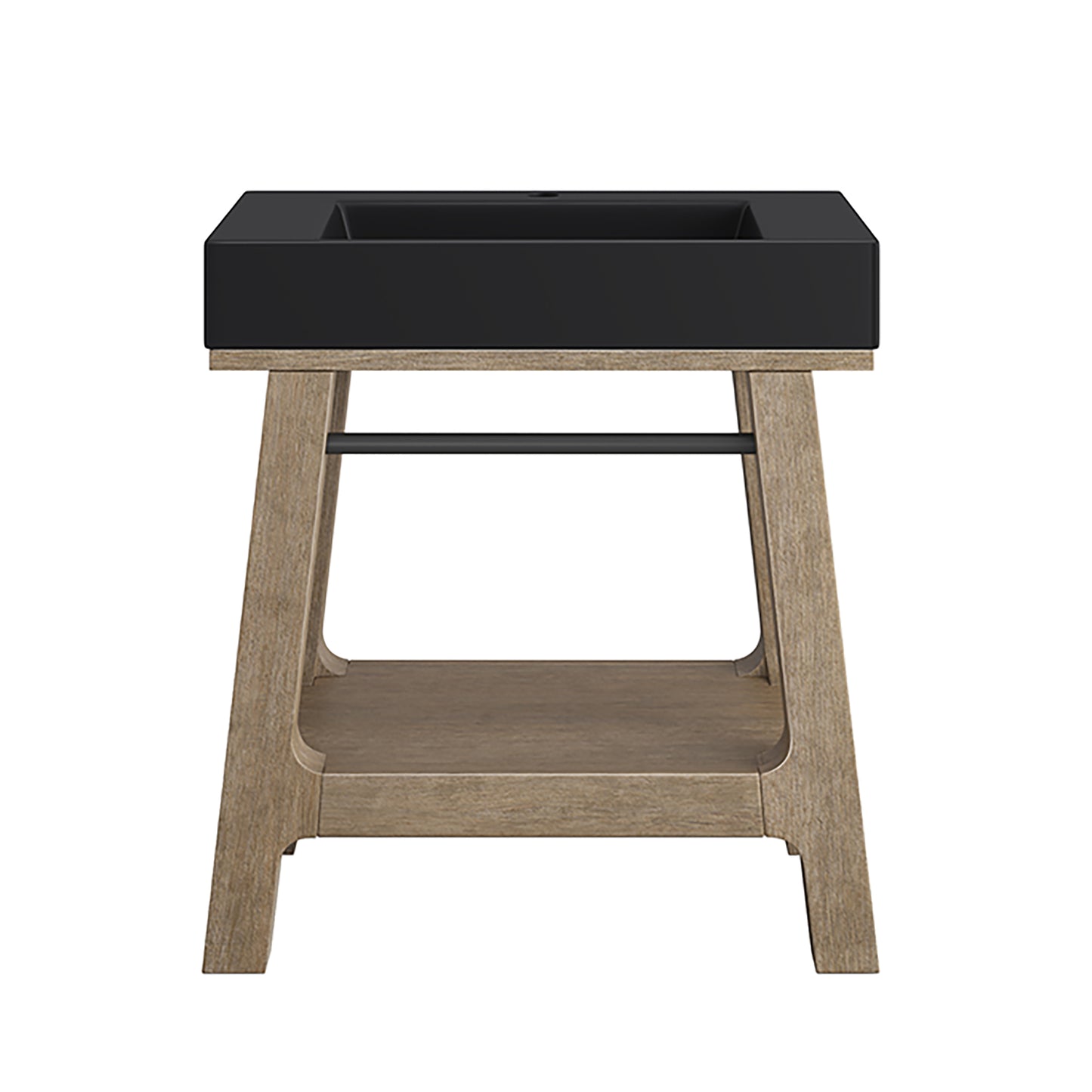 James Martin Auburn 31.5" Sink Console in Weathered Timber - Luxe Bathroom Vanities