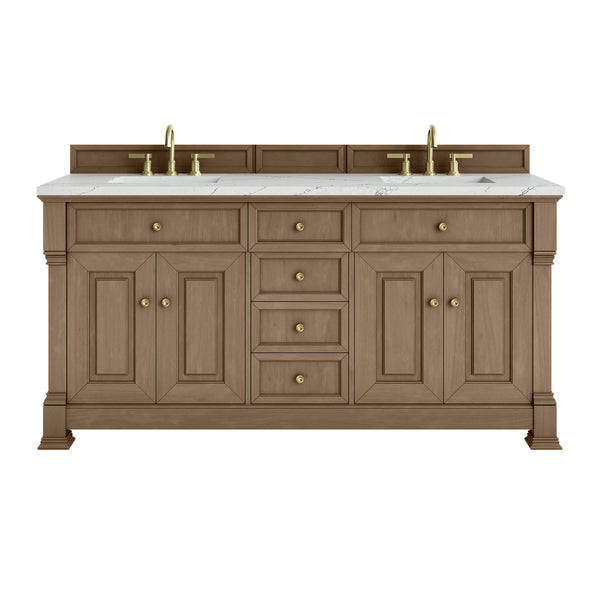 James Martin Brookfield 72" Double Vanity with 3 CM Countertop & FreePower Wireless Charger
