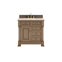 James Martin Brookfield 36" Single Vanity with 3 CM Countertop - Luxe Bathroom Vanities