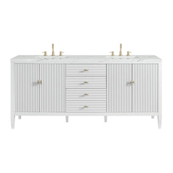 James Martin Myrrin 72" Double Vanity with 3 CM Countertop