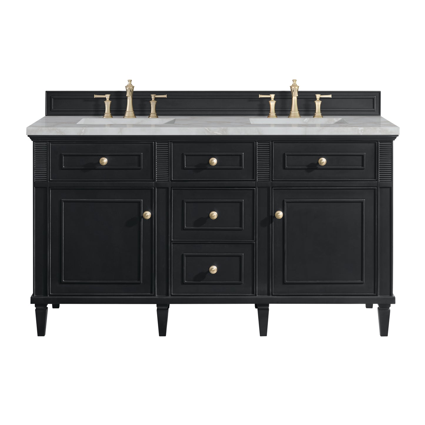 James Martin Lorelai 60" Double Vanity with 3 CM Countertop & FreePower Wireless Charger