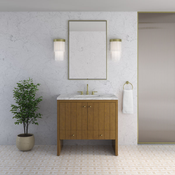 James Martin Hudson 36" Single Vanity with 3 CM Countertop