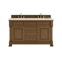 James Martin Brookfield 60" Double Vanity with 3 CM Countertop & FreePower Wireless Charger