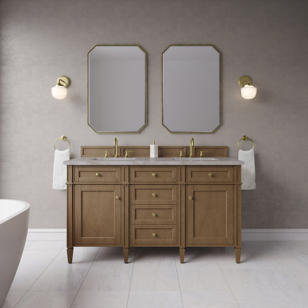 James Martin Brittany 60" Double Vanity with 3 CM Countertop