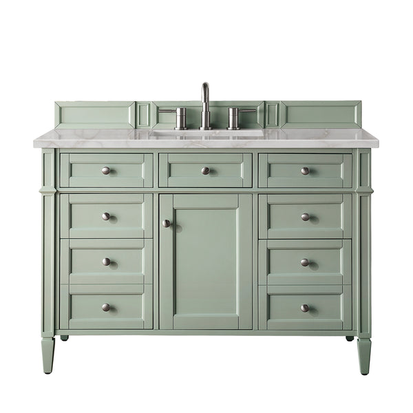James Martin Brittany 48" Single Vanity with 3 CM Countertop & FreePower Wireless Charger